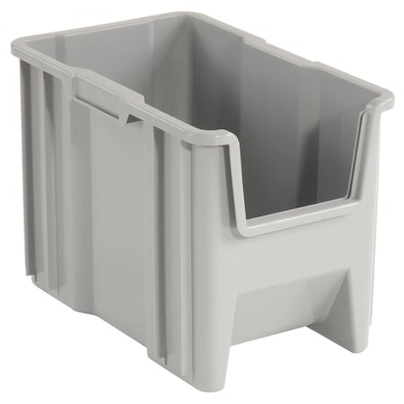 Quantum Storage Systems Storage Bin, Plastic, Gray QGH600GY
